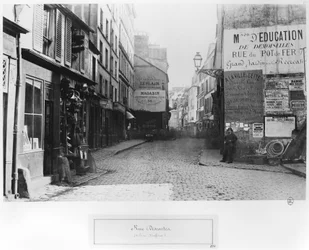 Rue Descartes, von der Rue Mouffetard, Paris, 1858-78